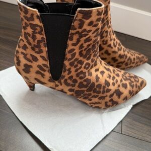Leopard Print Ankle Boots